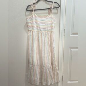 NWT GAP colorful striped summer dress M